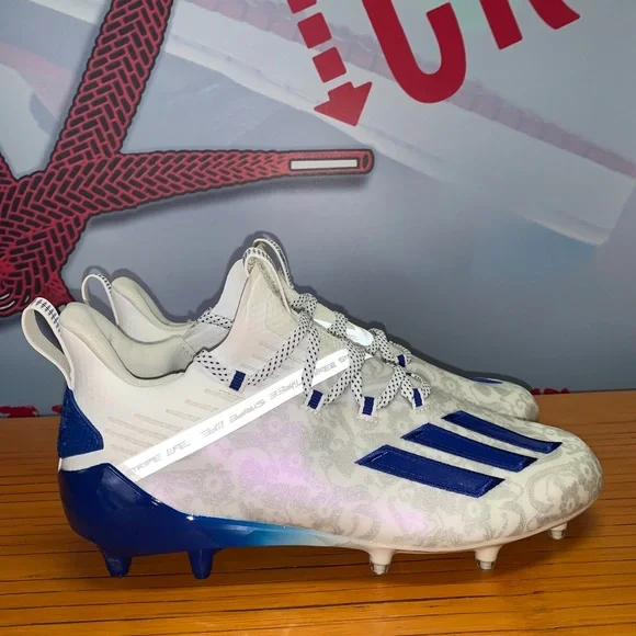 Adidas Adizero Young King “Blue Floral” Men’s 9 Adidas ADIZERO Reign Young King Football Cleat Blue Floral  main image 2